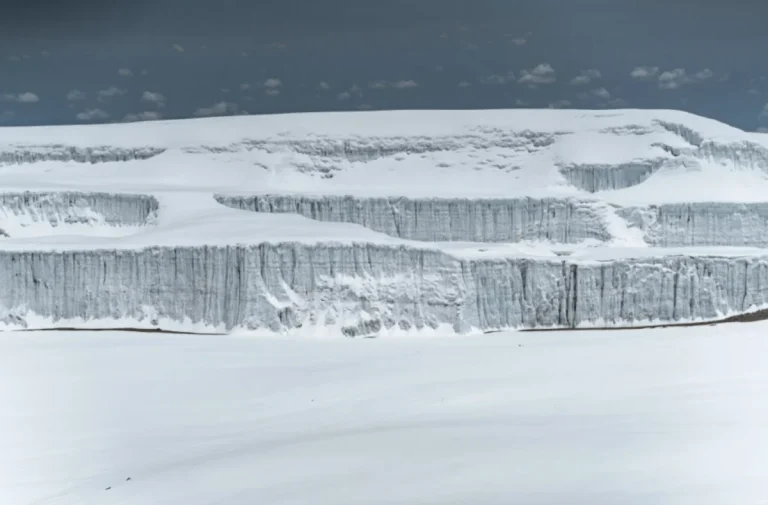 Arctic summit of Kilimanjaro