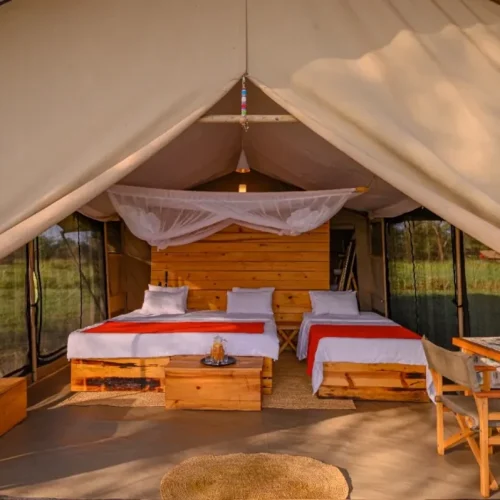 Room in a Tanzanian lodge